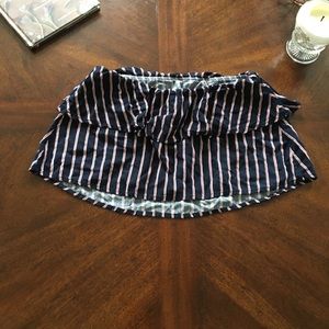 Strapless Striped Tube Top